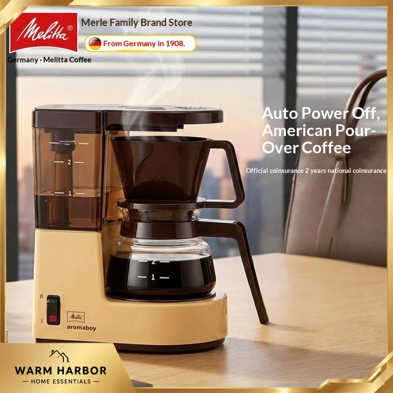 Melitta Aromaboy Drip Coffee Maker Compact Electric Filter Machine Small Home Office American Style Hand Brew Pot Coffee Lovers