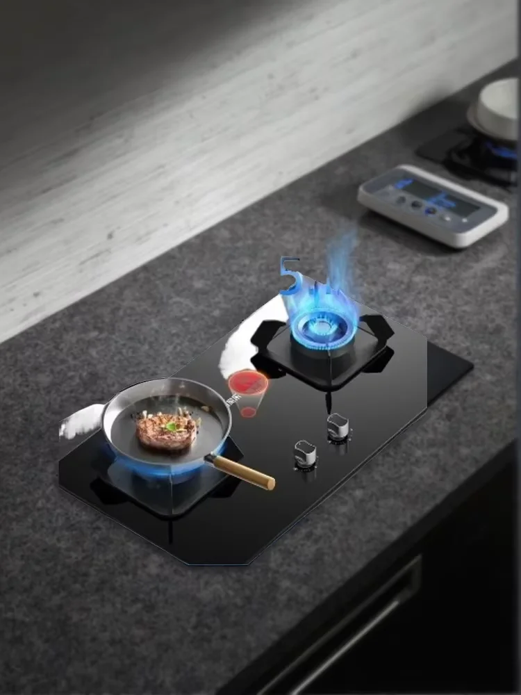 

ANWARD Gas Stove High Efficiency Stainless Steel Cooktop Dual Fuel Natural Gas And LPG Compatible for Home Kitchen LYH