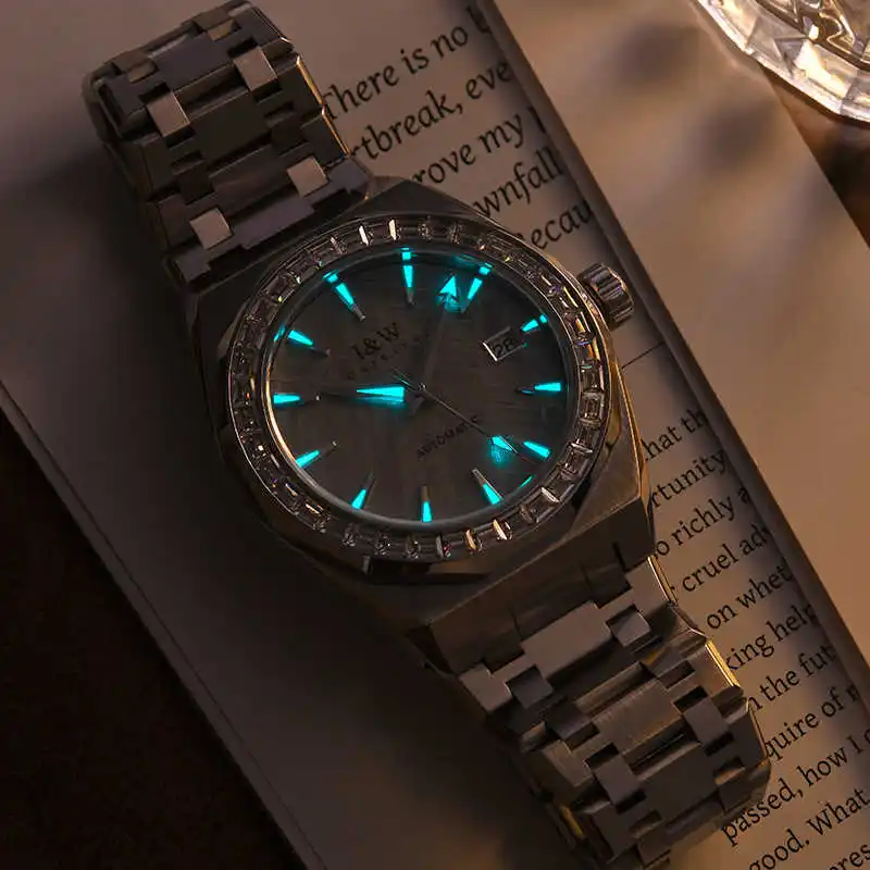 CARNIVAL Natural Meteorite Mechanical Watches High Quality SEIKO Movement Automatic Watch Sapphire Waterproof Relogio Masculino - Image 3