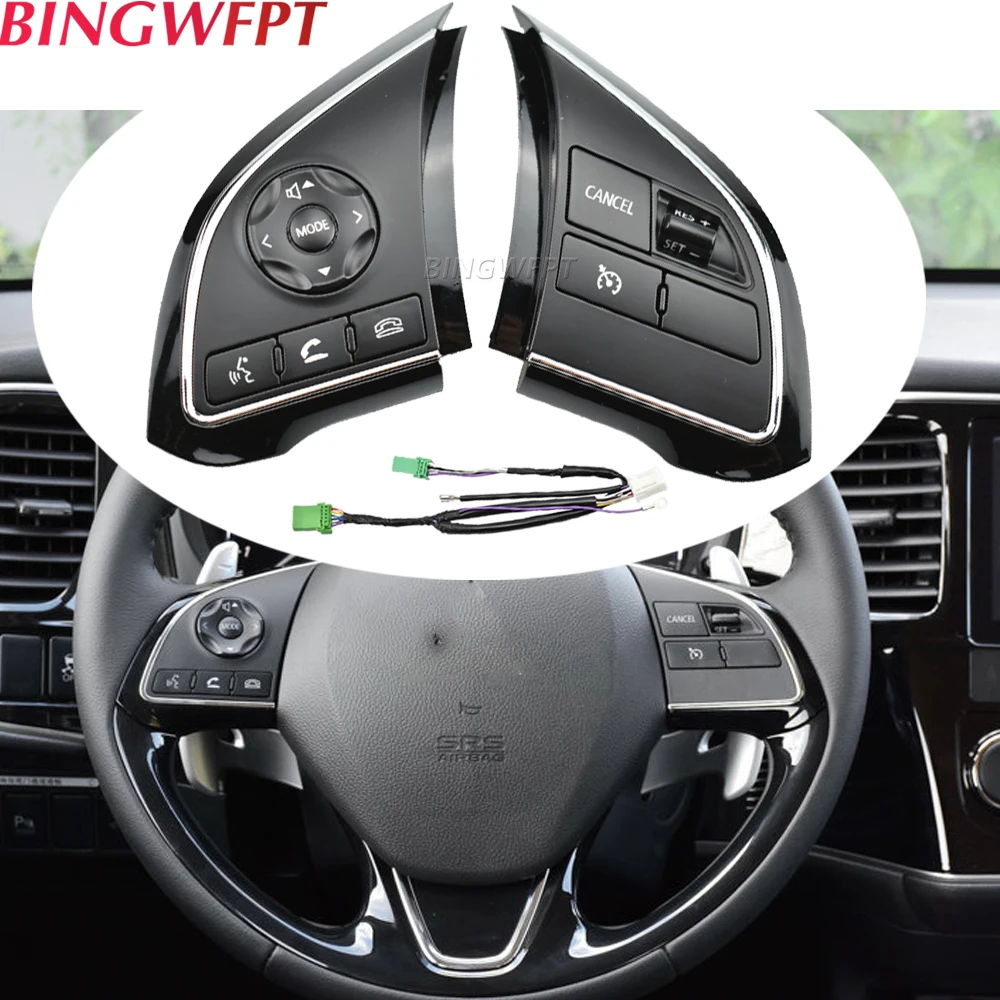 Car Styling Buttons FOR Mitsubishi ASX 2016-2019 Multi-Function Car Steering Wheel Control Buttons With Backlight