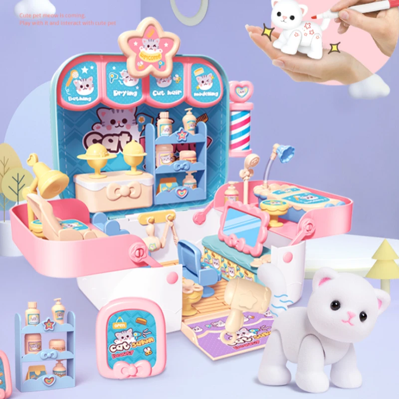 

Kitten Doll Toy Bath Cat Doll Simulation Pet Animal Girl Children's Day Gift Birthday