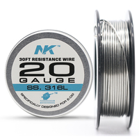 Original NK SS.316L Resistance Heating Wire VW/TCR DIY Jewellery Making AWG Gauge 20 22 24 26 27 28 29 30 32 34 36 38 40