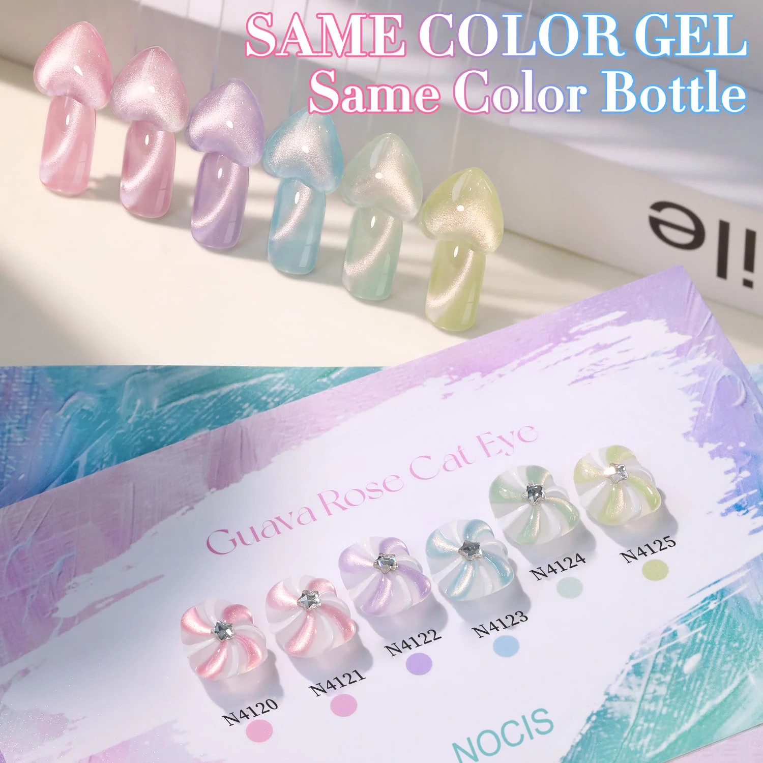 Ensemble de vernis à ongles œil de chat contient des aimants 6 couleurs 7.5ml Gel à ongles magnétique réfléchissant oeil de chat trempage LED Gel Salon ongles féminins