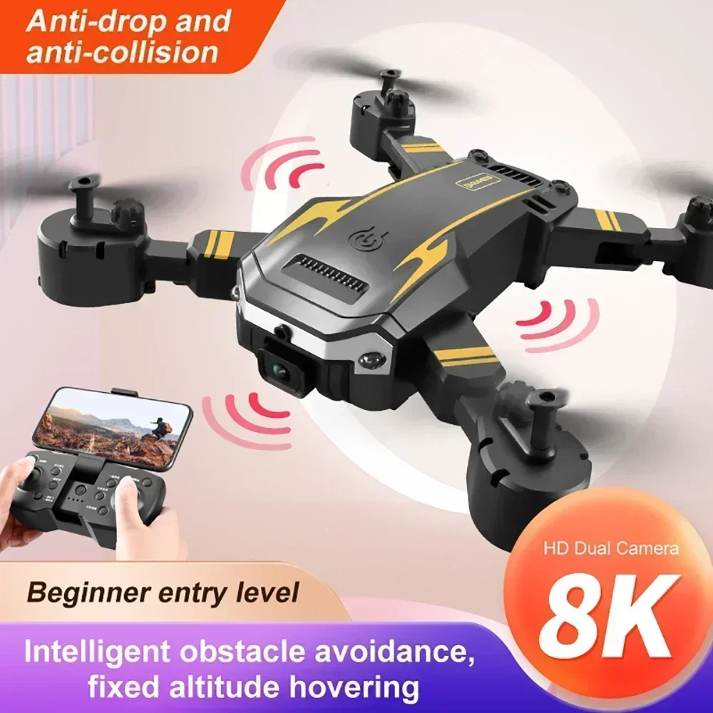 G6 8K 5G GPS-Drohne mit Dual-Kamera, 5 km Reichweite, 360 °   Luft, Hindernisvermeidung, faltbare bürstenlose Quadrocopter-Idee als Geschenk