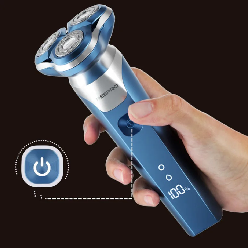 

2026 New ModelProfessional Triple ade Electric Shaver Men Triple Magnet Heads Waterproof Shaver