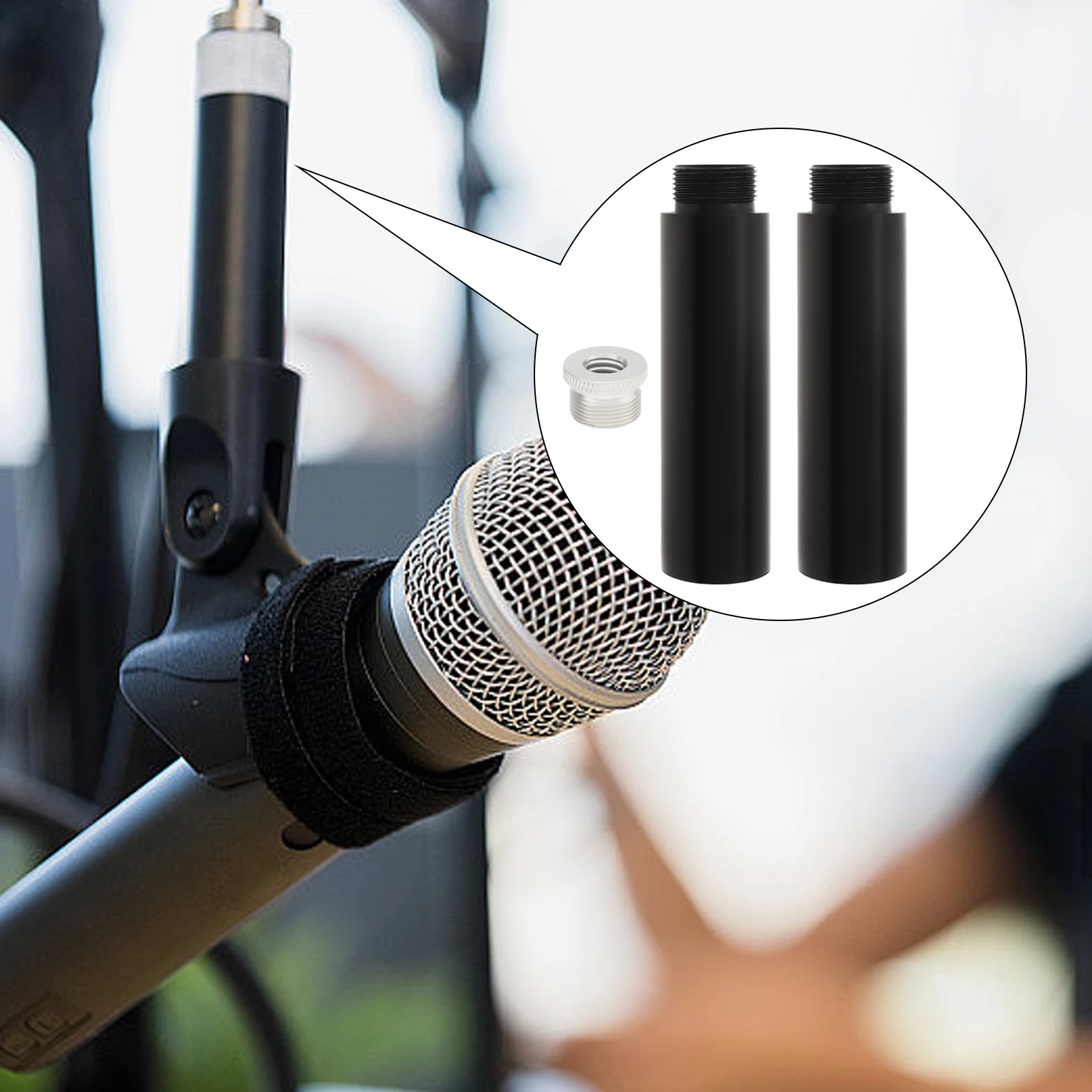 1/2PCS Mic Stand Extension 5/8