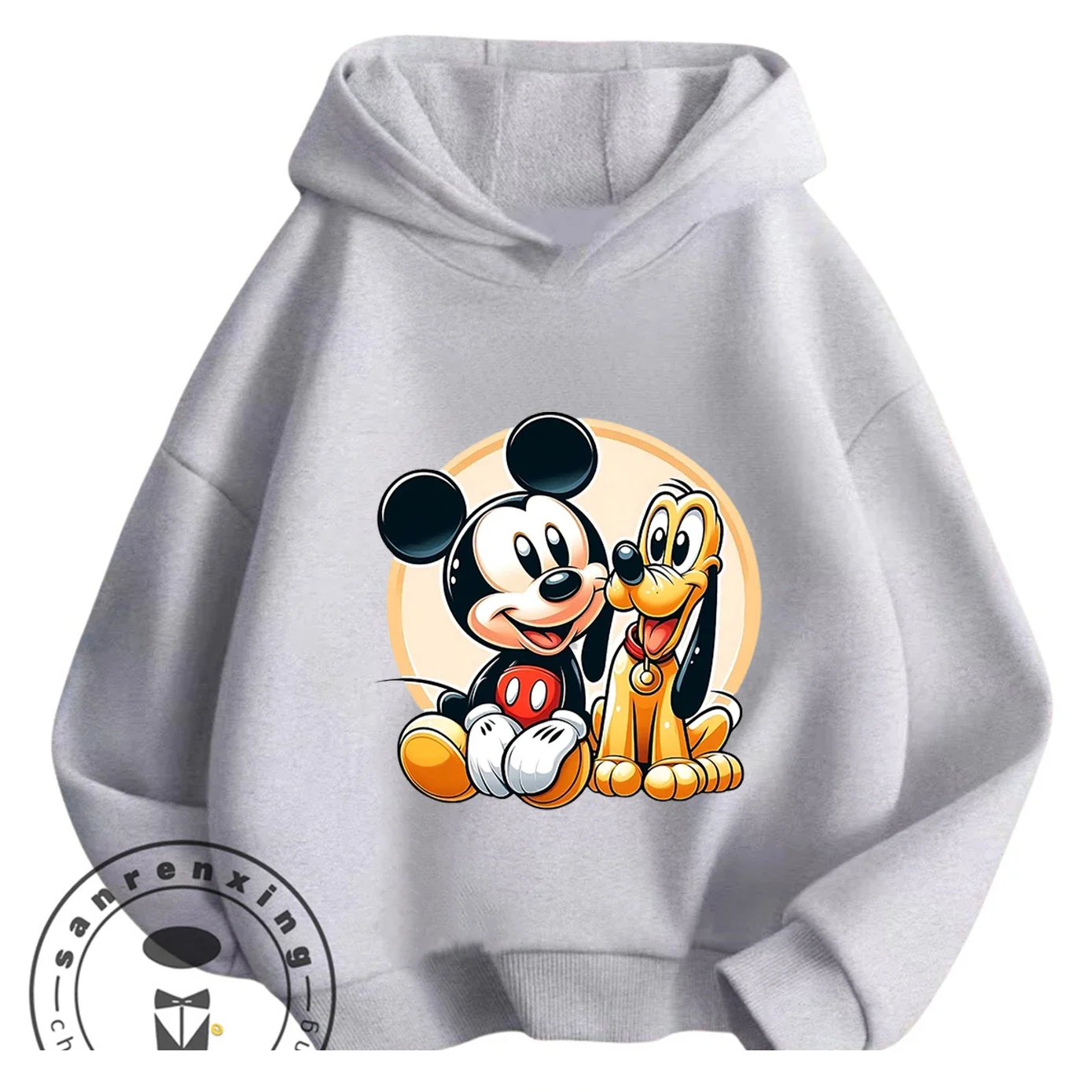 

Kids Fashion Cartoon Hoodie Mickey Mouse Print Casual Warm Sweatshirt For Boys Girls