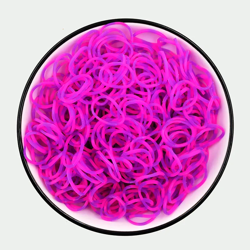 600pcs Colorful Rubber Loom Bands Refill Kit