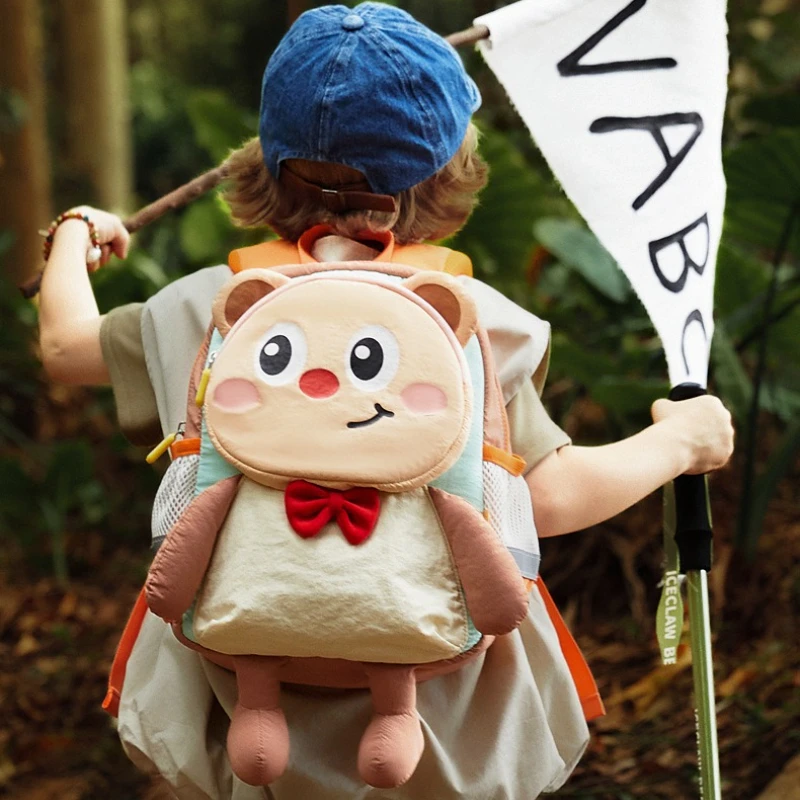 Borsa da scuola per orsi carino 3D Zaino per bambini ergonomico di lusso di alta qualità Zaino per bambini per ragazze e ragazzi Mochilas in nylon resistente all'acqua
