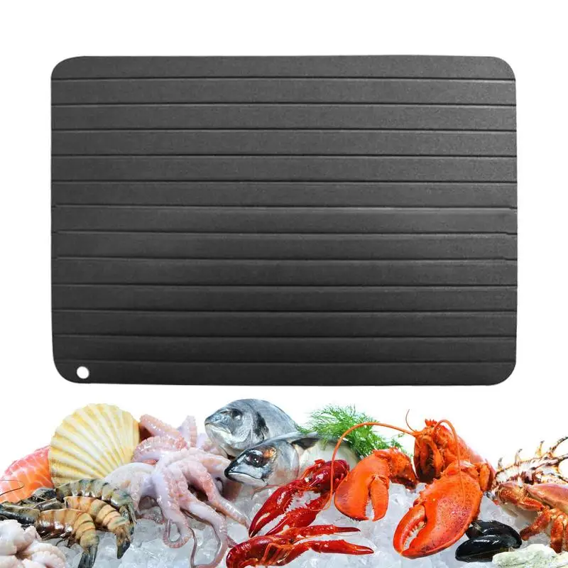 Mellow Thawing Plate For Meat Fast Defrosting Tray Grilling Prep And Serve Board Aluminum Alloy Meat Defroster Defrost Tray