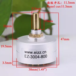 EIZZ 3 Ways 4 Ways 3 Positions Rotary Switch Signal Source Selector Rotary Signal Selection Rotary Adjust Switch HIFI Audio AMP
