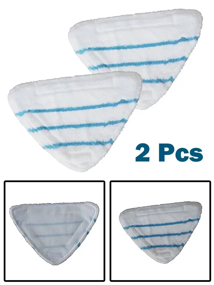 2pcs =Washable Mop Cloths For BELDRAY BEL0636 Microfibre Steam Cleaner Mop Pads  Household Supplies Cleaning Steam Cleaner