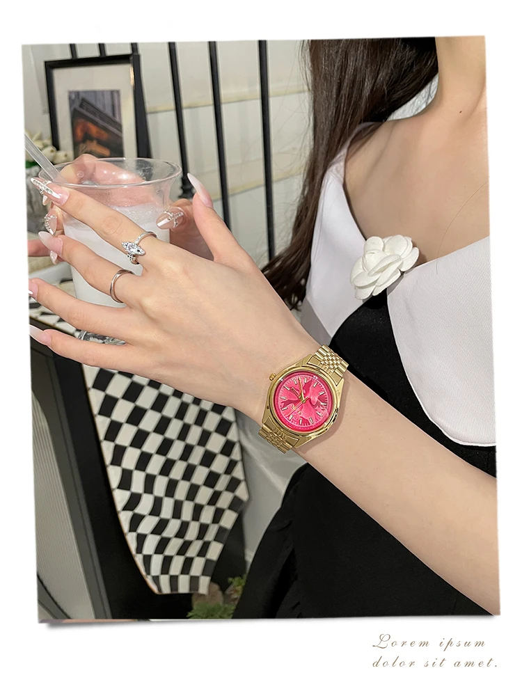 Large Dial Watch Female Niche Art High Value Western Light Luxury Lady, Mechanical Watch 2025 New Women's Style