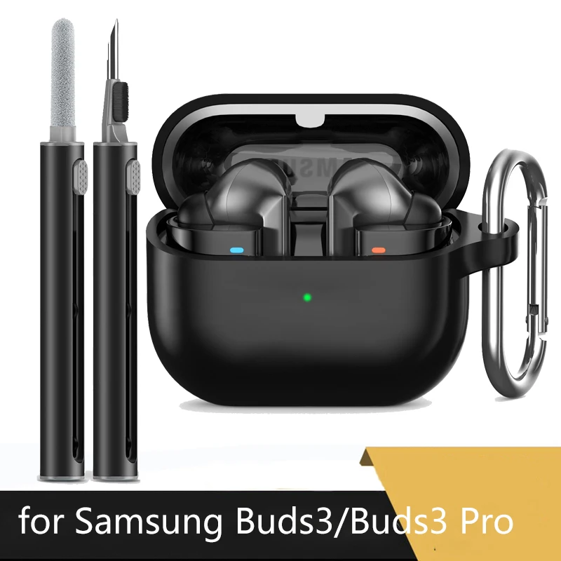 

Earphone Accessories Set for Samsung Buds 3 Pro Case Silicone Cover Funda For Galaxy Buds3 Buds 3Pro Protective Cover Shell