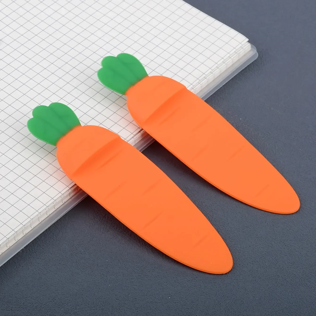 Kawaii Cartoon Carrot Bookmark For Student 3D Stereo Book Holder Binder Index Divider Reader Stationery Office School Supplies