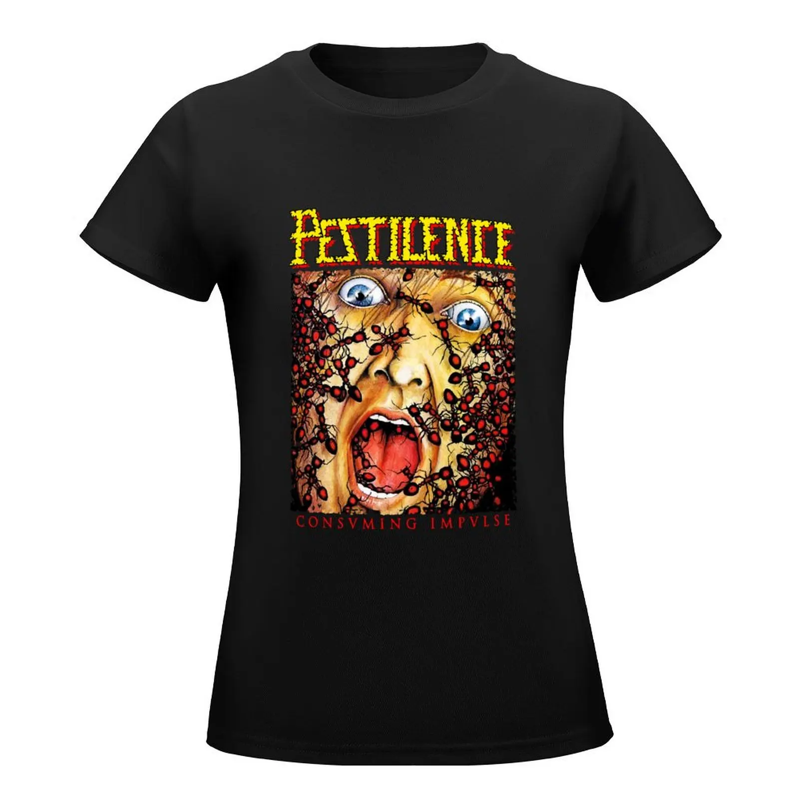 Consuming Impulse Classic Pestilence Metal T-Shirt sweat animal print quick-drying white t-shirt dress for Women sexy