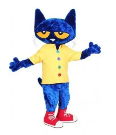 Christmas Pete The Cat Mascot Costume Mascotter Cartoon Fancy Dress Costume Halloween Fancy Dress Christmas Cosplay Party Fac