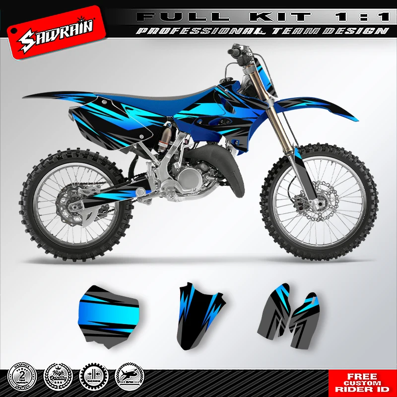 

Наклейка на мотоцикл Sawrain, набор наклеек с графикой команды для YAMAHA YZ125-250 2002 2003 2004 2005 2006-2014 021