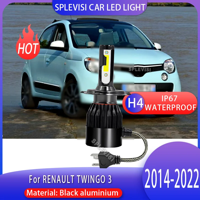 

6000K White LED Bulbs, Silent Operation Fan Cooling Headlight For RENAULT TWINGO 3 2014 2015 2016 2017 2018 2019 2020 2021 2022
