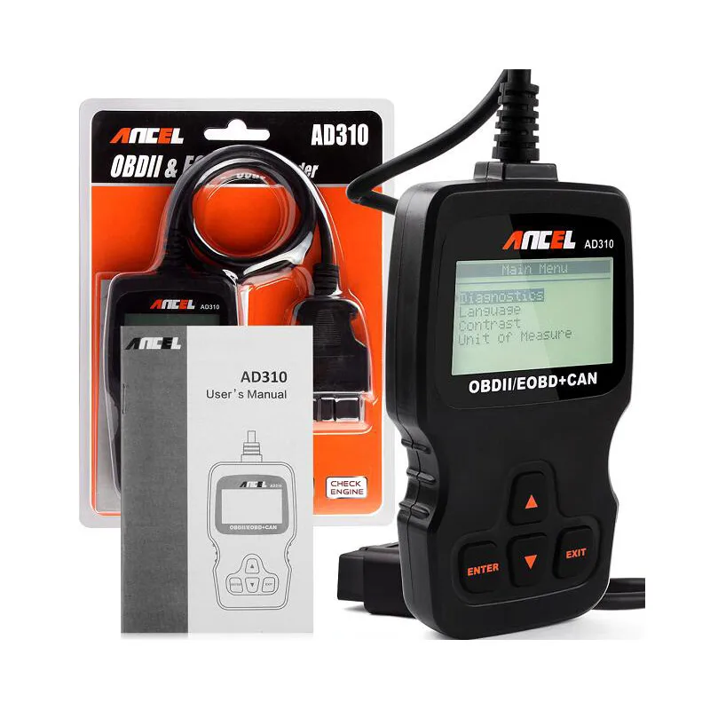 ANCEL AD530 Car OBD2 Scanner OBD 2 Code Reader Diagnostic Scan Tool Enhanced Code Definition Upgraded Graphing Battery Status