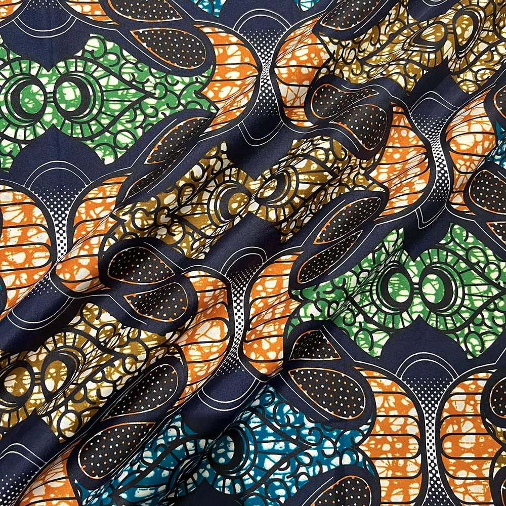 6 ярдов Анкара восковая ткань 2025 Высококачественная африканская ткань с восковым принтом Африканская гарантированная настоящая восковая ткань