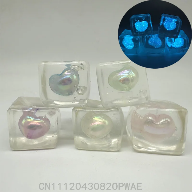 

4cm Maltose Pinch Ball Stress Relieving Toy Slow Rebound Noisy Ball Transparent Ball Fidget Toy Squeeze Novelty Toy