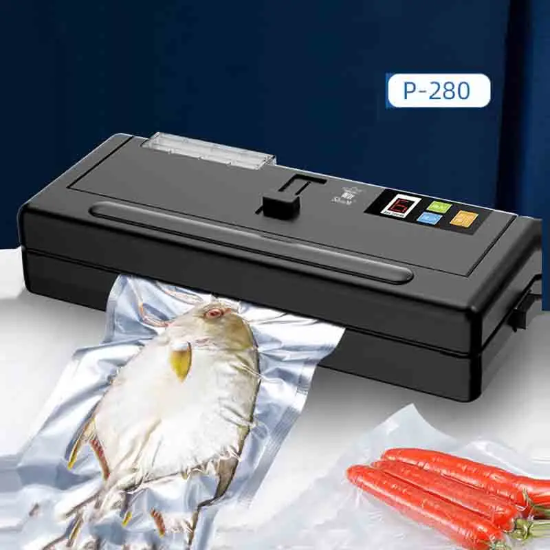 P-280 Best Electric Vacuum Food Sealer Packaging Machine Home Film Sealer Vacuum Packer Vacuum Sealer 220V/110V