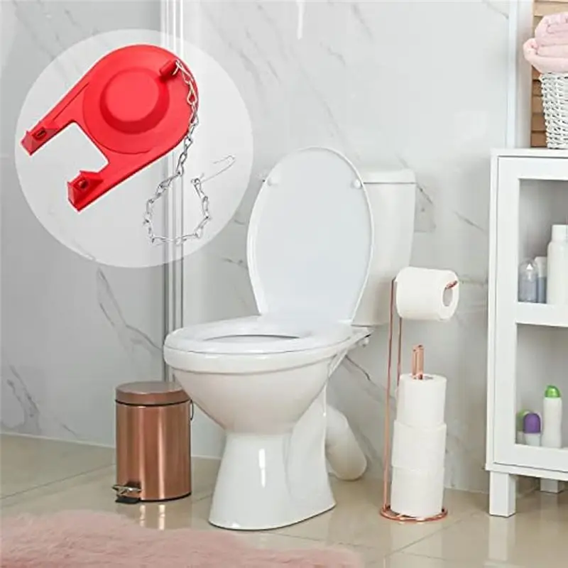 Multifunction 15Pcs Toilet Flapper Spare Parts Kit Universal Toilet Plug Flapper With Chain For 2 Inch Flush Valves, Water Savin