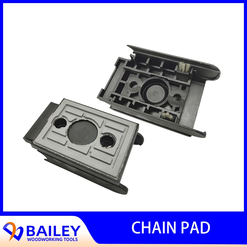 

BAILEY 10PCS 129x72mm PA + Rubber Chain Pad Chain Track Pads for HOMAG Edge banding Machine Woodworking Tool Accessories