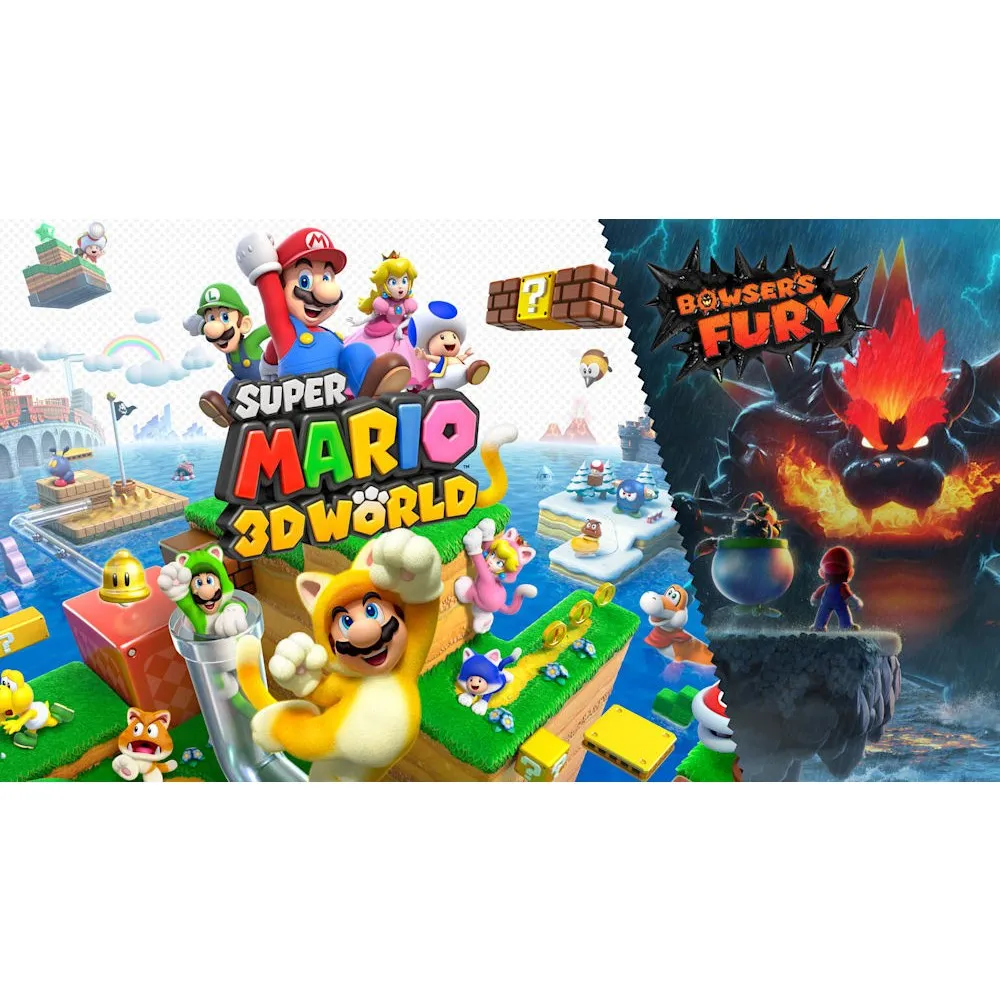 نينتندو سويتش - سوبر ماريو 3D World Bowsers Fury - عروض الألعاب، خرطوشة الألعاب، البطاقة المادية