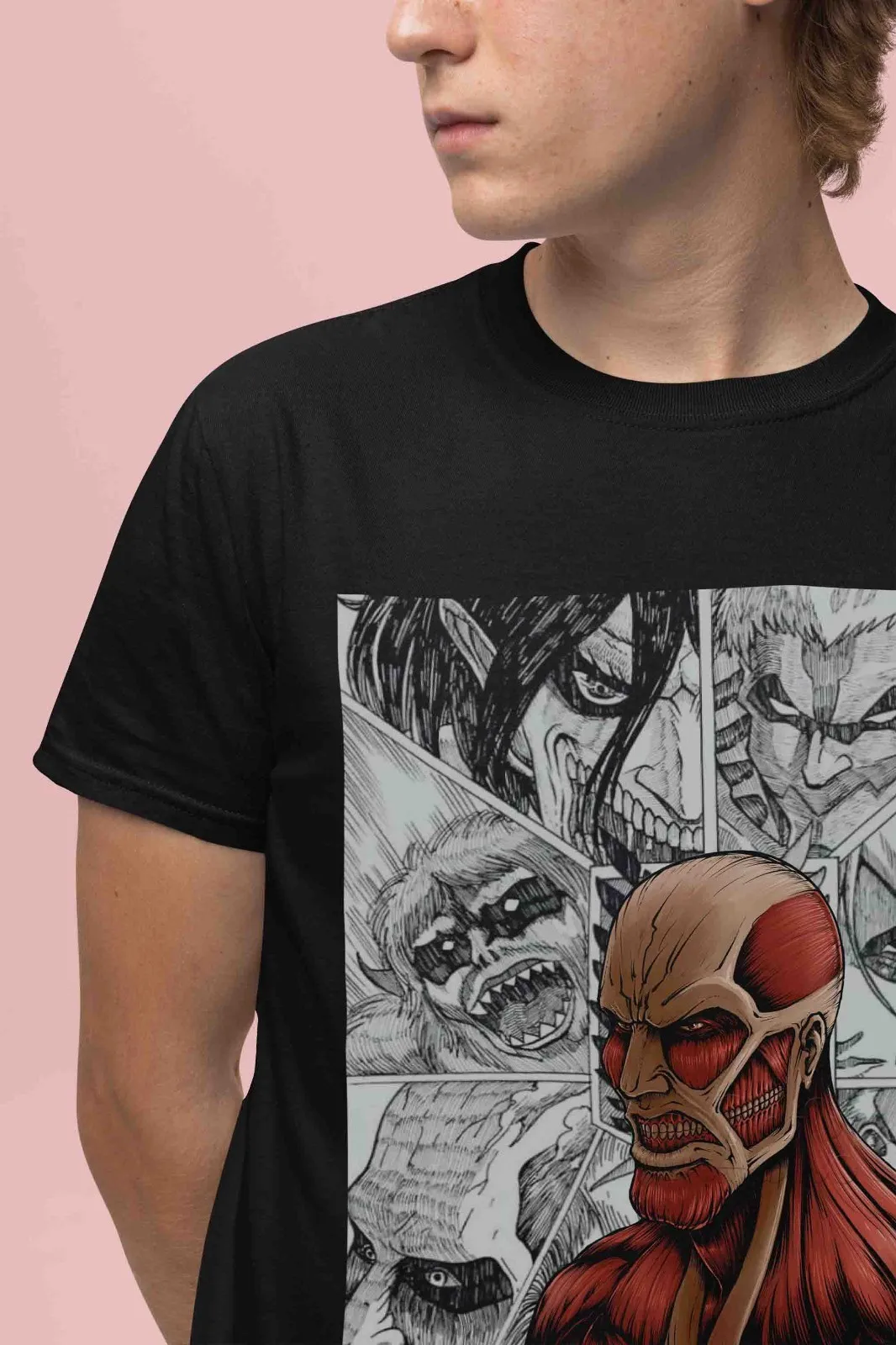 Attack On Titan Shirt Armin Colossal Tshirt AOT T-Shirt Anime Unisex Graphic Tee