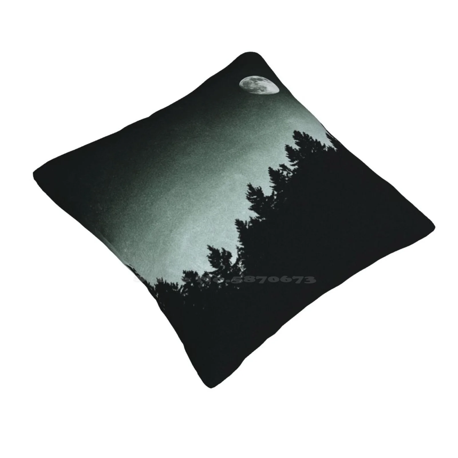 Under Moonlight / / Kiwi Melon Collie Lassie Edit Soft Comfortable Pillowcase Color Landscape Mood Forest Mountains Adventure