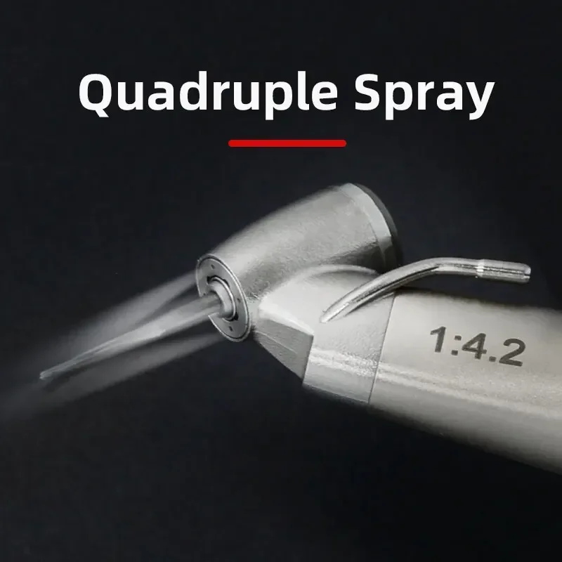 1:4.2 Dental Surgical Against Angle Increasing Red Ring Contra Angle for Electric Motor 45 degree Dental Surgery Handpiece