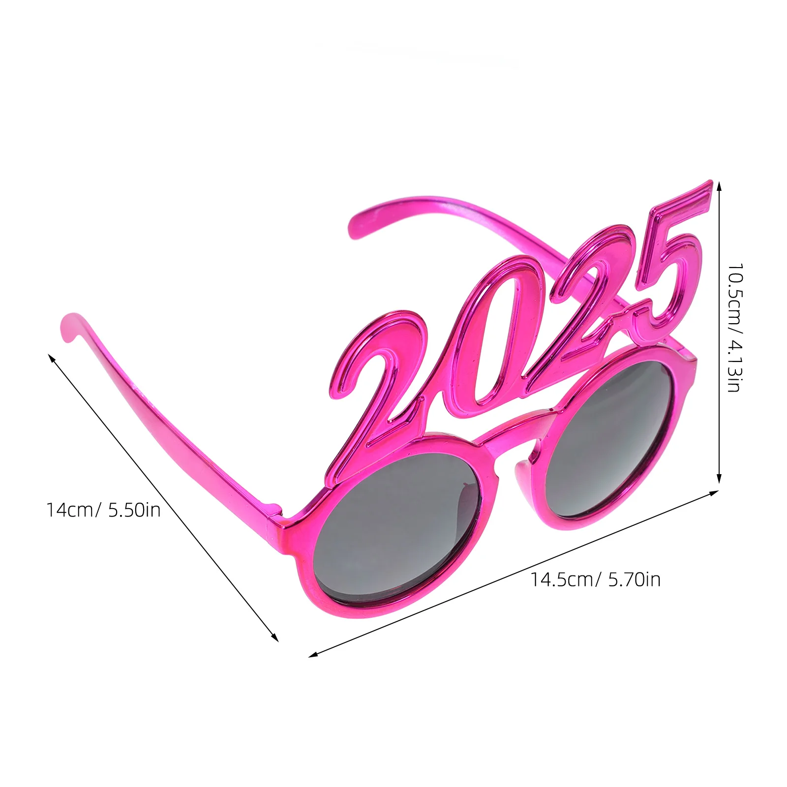 New Year Party Eyeglasses 2025 Number Design Fun Photo Props for Festive Celebration Stage Event Decoration Accessory