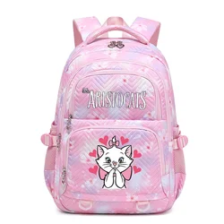 Disney The Aristocats Marie tornister dla nastoletnich dziewcząt Bookbag Mochila wodoodporny plecak damski kobieca torba podróżna plecaki