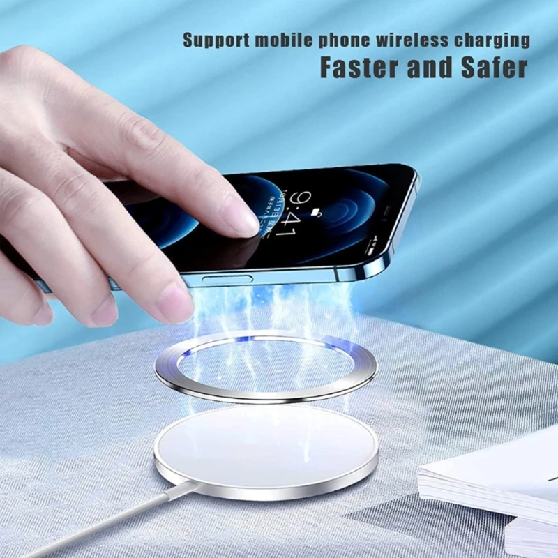 Universal Metal Ring Strong Phone Sticker for Magnetic Metal Phone Sticker Wireless Charging Conversion