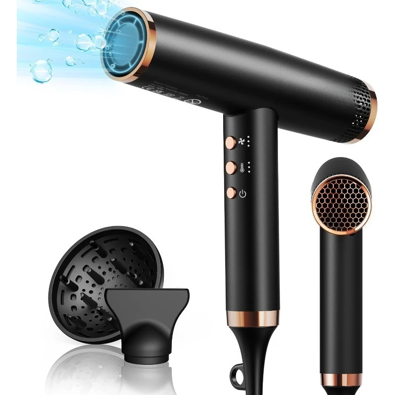 

, 110,000 RPM High-Speed Professional Blow Dryer for Fast Drying, 200 Millions Ionic Lightweight Hairdryer with Magnet