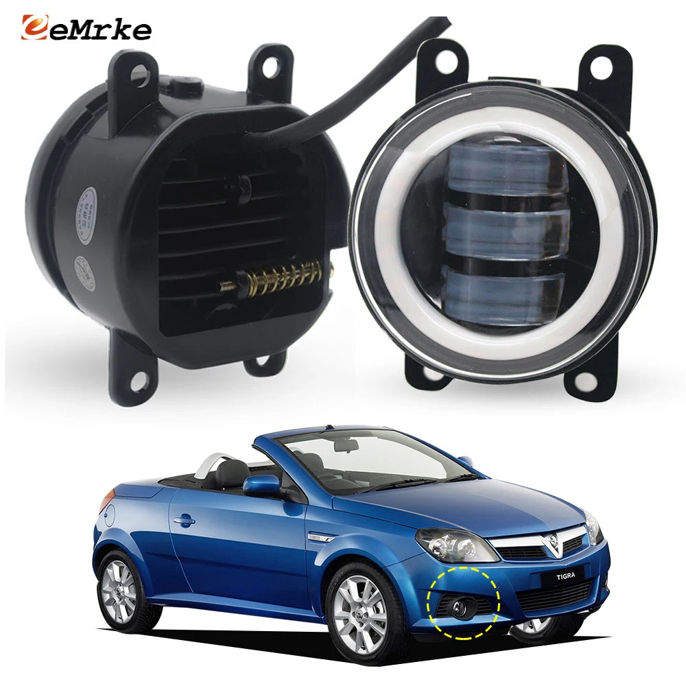 

Led Luz de niebla Fog Light DRL for Opel Vauxhall Holden Tigra B XC MK II 2004 2005 2006 2007 2008 Lens Yellow Turn Signal Ring