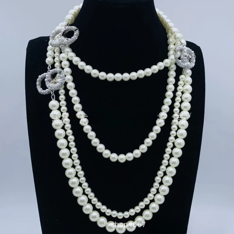 

Горячее предложение 2025, новое роскошное жемчужное ожерелье с буквами, романтическая подвеска с любовью, показывает сладкое дыхание, подходит для подарков