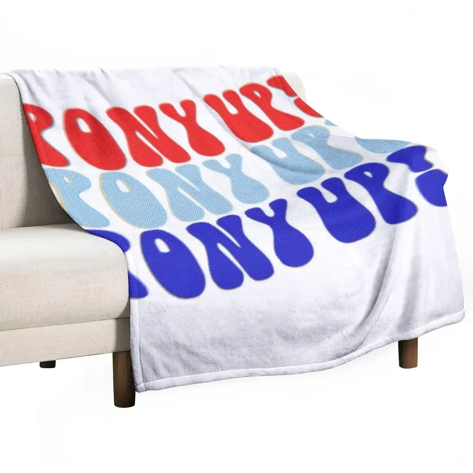 

groovy pony up Throw Blanket Warm Plush Fuzzy Blanket for Living Room