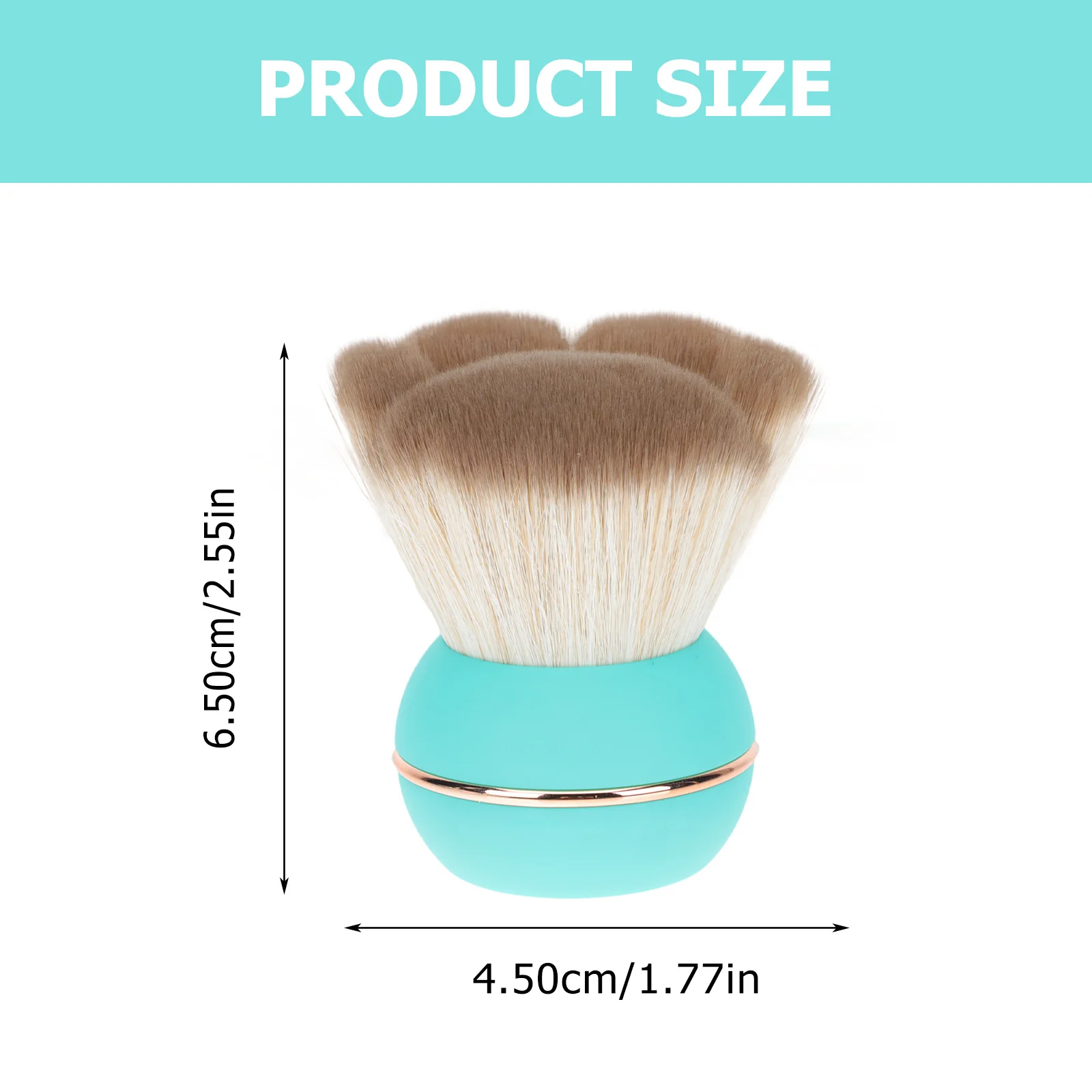 Brosse à Blush en poudre Portable, outil de maquillage professionnel, brosse de contour du visage, applicateur de poudre d'ombrage, 1 pièces