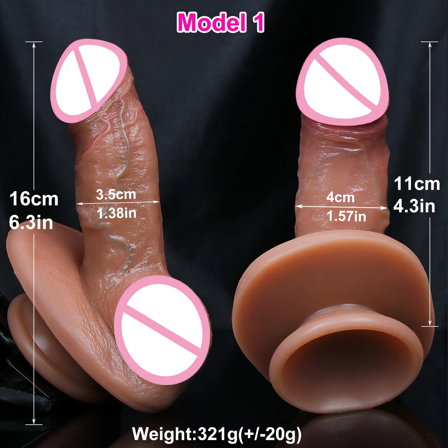 Mini Realistic Soft Small Dildo Artificial Silicone Penis Masturbators Double Cock Women Anal Sex Toy Powerful Suction Cup Dick