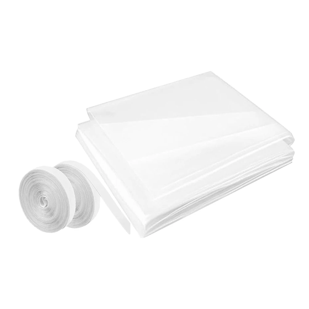 

1Set Window Insulation Kit Indoor Window Cover Tear-Resistant Windproof PVC Film Thermal Film Winter Seal Prevent Cold Air Warm