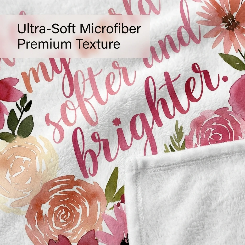 Watercolor Pink & Peach Floral 