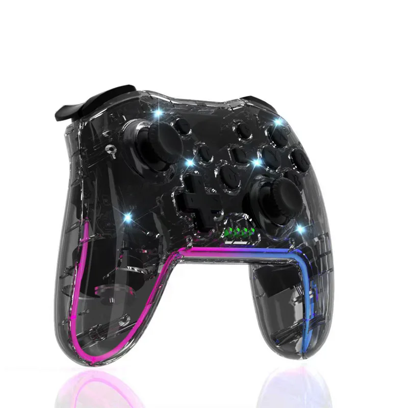 Gamepad Wireless Gaming Controller With RGB Light Vibration Body Sensing Wireless Bluetooth Buttons For Switch PC Android