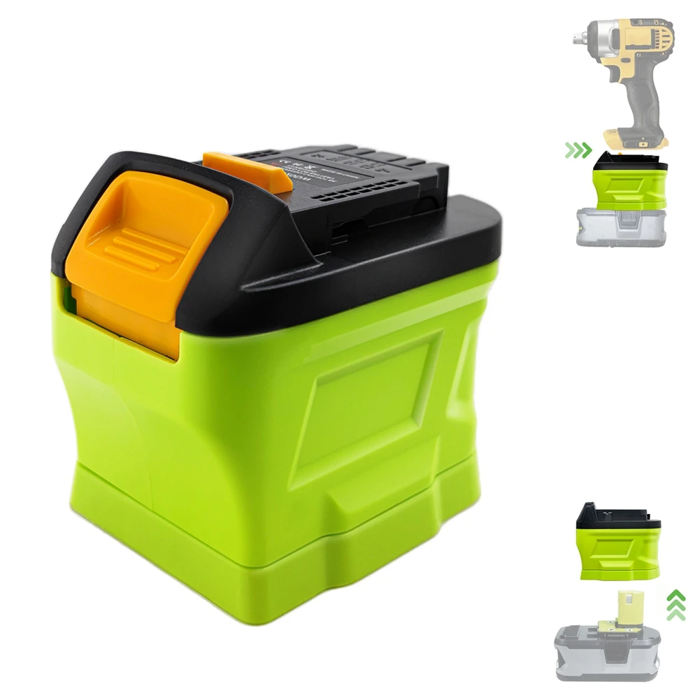 

Адаптер аккумулятора Exquisite-RYB20DW для аккумулятора Ryobi 18 В, преобразователь в аккумулятор 20 В, питание для аккумуляторных инструментов 20 В