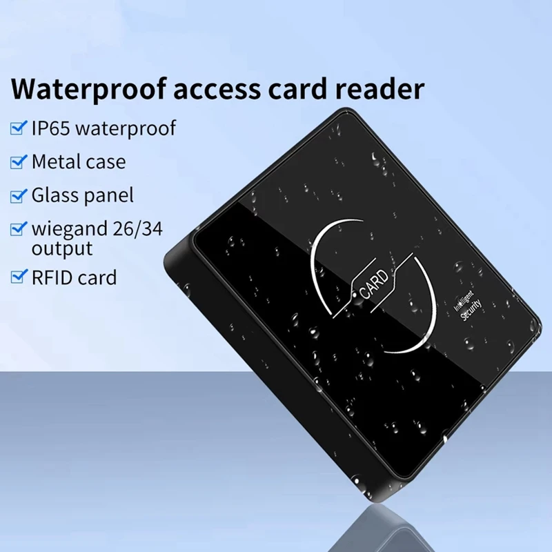 T886R RFID Card 125Khz Proximity Card Access Control Slave Reader Wiegand 26 Output Waterproof For Access Controller