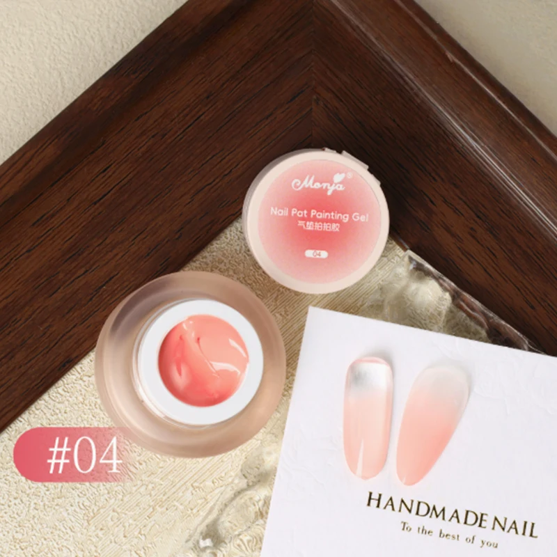 Il nuovo smalto gel con cuscino in rete elastica che può essere stratificato per ombre e trasferimento sfumati, non richiesto il top coat.