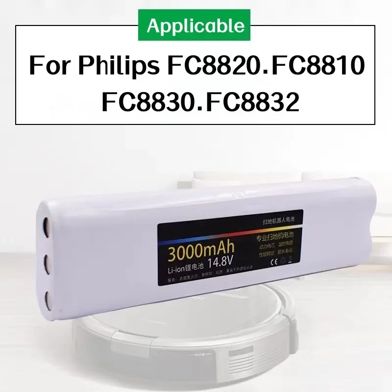 

3000mAh for Philips FC8820 FC8810 FC8830 FC8832 Sweeping Robot Battery