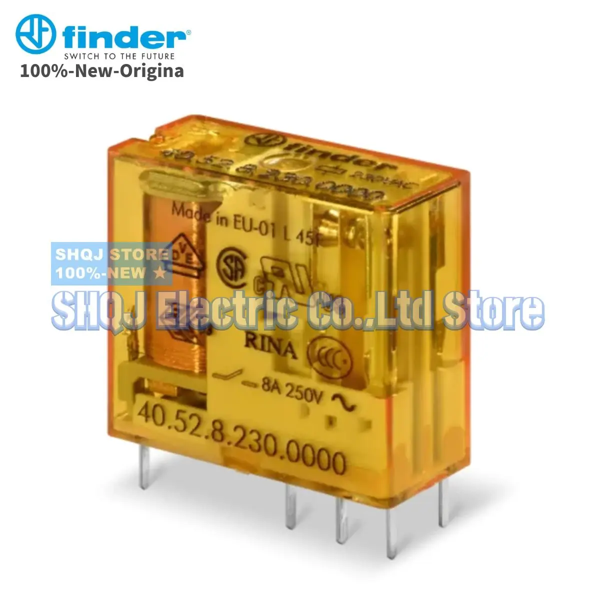 FINDER 100%-NEW 40.52.8.230.0000 RELAY 1PCS 40.52 230VAC 8A 8PIN 2CO original